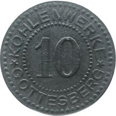 10 Pfennigs - Gottesberg Kohlenwerke