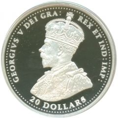 20 Dollars In the name of George V, Transcontinental Railroad