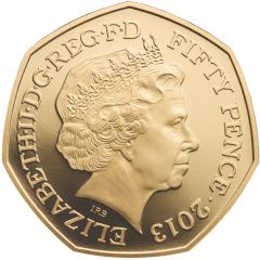 50 Pence - Elizabeth II Benjamin Britten, Gold Proof