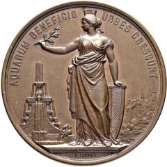 Water supply for the city of Neuchâtel bronze