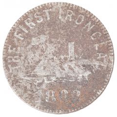 Civil War Token - Made From Armored Plate of The Merrimac