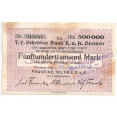 500 000 Mark Francke Werke