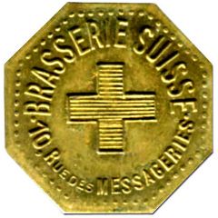 2 Francs Brasserie Suisse - Paris [75]