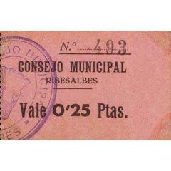 0.25 Pesetas Ribesalbes