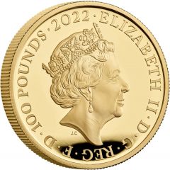 100 Pounds - Elizabeth II James I, Gold Proof