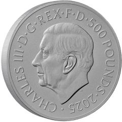 500 Pounds - Charles III The Waterloo Medal - Victory; Silver Proof