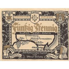50 Pfennig Ost-Holsteinisches Tageblatt und Plöner Zeitung