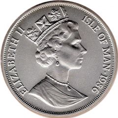 1 Crown - Elizabeth II World Cup Mexico - Flags, Silver Issue