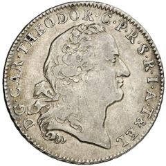 1/2 Thaler - Charles Theodore Konventionstaler