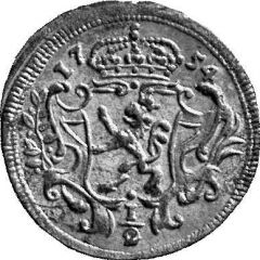 1/2 Kreuzer - Maria Theresia Prague