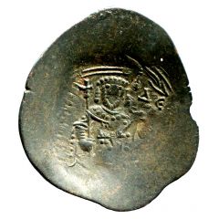 Trachy Bulgarian imitation of trachy of Isaac II Angelos, unknown date and mint