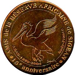 Monnaie de Paris Tourist Token - Amis de la Réserve Africaine de Sigean Le pélican - 1989-2004