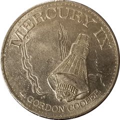 Shell Oil Token - Man In Space Mercury IX
