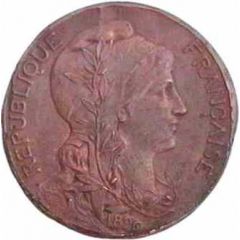 10 centimes Daniel-Dupuis Projet hybride en bronze de revers