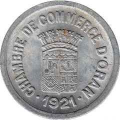 25 Centimes Oran Chamber of Commerce
