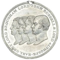 Medalet - William IV Reform Bill, T. Halliday, white metal
