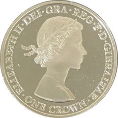 1 Crown - Elizabeth II 90th Birthday - 1st Effigy, Silver Proof