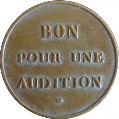 Phonograph Token - Bon pour une audition Brass