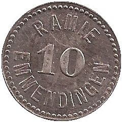 10 Pfennig - Emmendingen Spinnerei Ramie