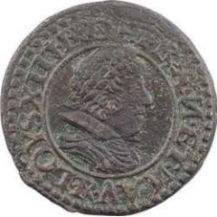 Denier Tournois - Louis XIII Villeneuve mint, 3rd type
