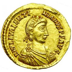 Solidus - Valentinian III VICTORIA AVGGG, Rome