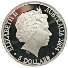 5 Dollars - Elizabeth II 4th Portrait - Steam Railways - Silver Proof