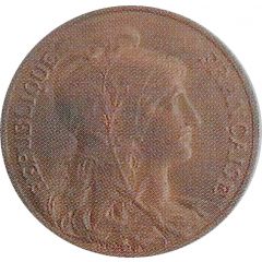 5 centimes Daniel-Dupuis Essai de poids lourd en bronze