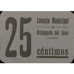 25 Céntimos Villalgordo del Júcar