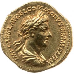 Aureus - Commodus TR POT II COS DE GERM