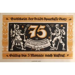 75 Pfennig Städtische Sparkasse