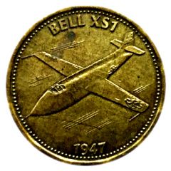 Shell Token - Man in Flight #12 - Bell XS-1, 1947