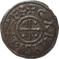 Denier - Charles II Orleans mint, temple