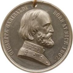 Medal Visit from Italy; Pinches, white metal
