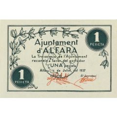 1 Peseta Alfara dels Ports