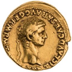 Aureus - Claudius and Nero NERO CLAVD CAES DRVSVS GERM PRINC IVVENT