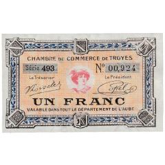 1 Franc - Chambre De Commerce de Troyes