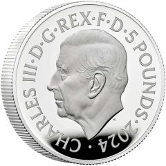 5 Pounds - Charles III Britannia & Liberty, Silver Proof