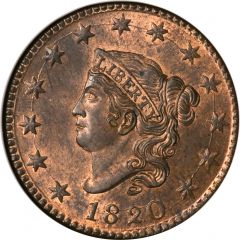 1 Cent `Liberty Head / Matron Head` Type 1