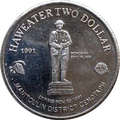 2 Haweater Dollars Manitoulin Island, Ontario