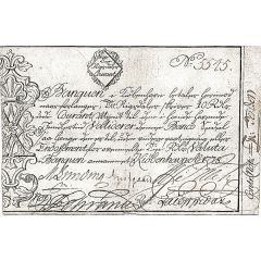 10 Rigsdaler Courant - Frederick V / Christian VII White paper, no anti-counterfeit text