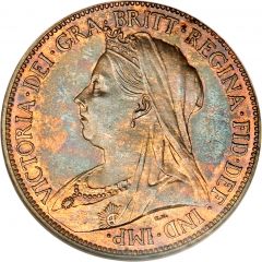 1/2 Penny - Victoria 3rd portrait