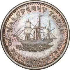 Token - Halfpenny - Marsh and Sons tradesmen token coinage