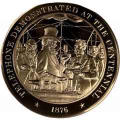 Medal - History of the United States Telephone Demonstrated at the Centennial