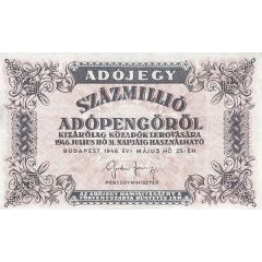 100 000 000 Adópengő