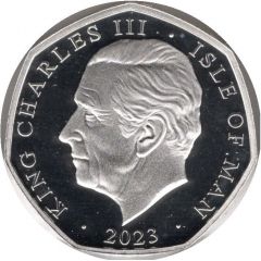 50 Pence - Charles III Tutankhamun - Anubis Shrine, Silver Proof