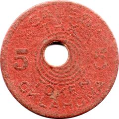 5 Mills - Sales Tax Token for Old Age Assistance Oklahoma