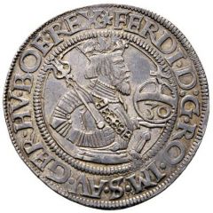 30 Kreuzers 1/2 Guldenthaler - Ferdinand I Klagenfurt