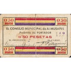 0.50 Pesetas Almusafes