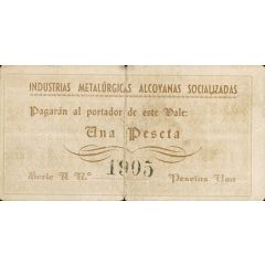 1 Peseta Alcoy