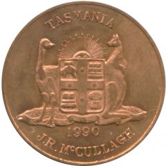 Token - J.R. McCullagh Devenport, Tasmania